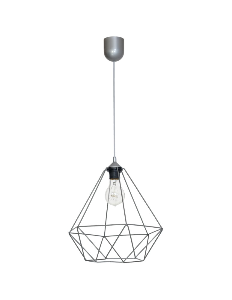 Milagro Lampa wisząca BASKET GRAY 1xE27 MLP7216 Milagro Lampa wisząca BASKET GRAY 1xE27 MLP7216