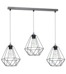 Lampy wiszące - Milagro Lampa wisząca BASKET GRAY 3xE27 MLP7217 - product 1