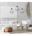 Lampy wiszące - Milagro Lampa wisząca BASKET GRAY 3xE27 MLP7217 - product 2