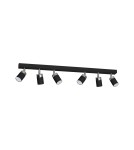 Milagro Lampa sufitowa JOKER BLACK 6xGU10 MLP1340 Milagro Lampa sufitowa JOKER BLACK 6xGU10 MLP1340