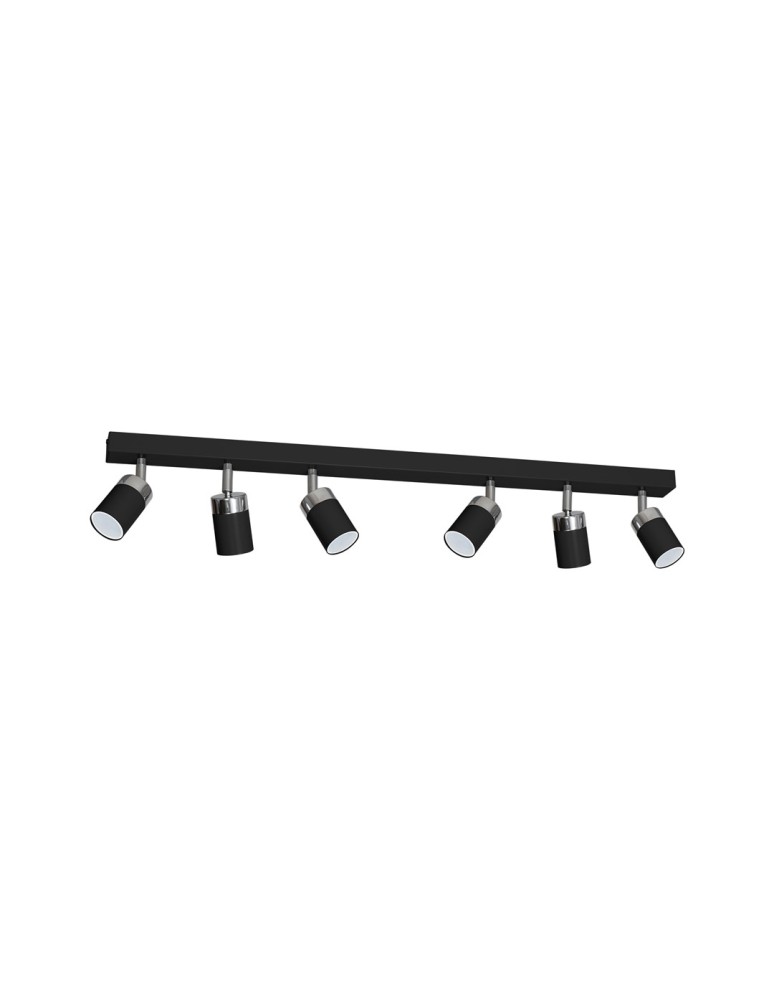 Milagro Lampa sufitowa JOKER BLACK 6xGU10 MLP1340