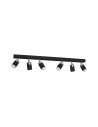 Milagro Lampa sufitowa JOKER BLACK 6xGU10 MLP1340