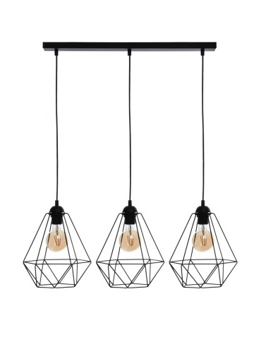 Milagro Lampa wisząca BASKET BLACK 3xE27 MLP7215