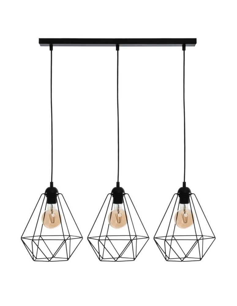 Milagro Lampa wisząca BASKET BLACK 3xE27 MLP7215
