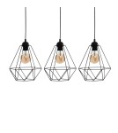 Milagro Lampa wisząca BASKET BLACK 3xE27 MLP7215 Milagro Lampa wisząca BASKET BLACK 3xE27 MLP7215