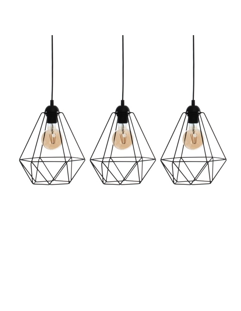 Milagro Lampa wisząca BASKET BLACK 3xE27 MLP7215 Milagro Lampa wisząca BASKET BLACK 3xE27 MLP7215