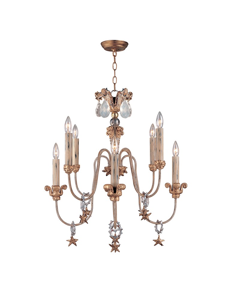 Żyrandole - Elstead Lighting Flambeau Wisząca MIGNON 8x60W E14  FB/Mignon8 - product kolory-swiatla.pl 1