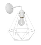 Kinkiety loftowe - industrialne - Milagro Kinkiet BASKET WHITE 1xE27 MLP7211 - product 5
