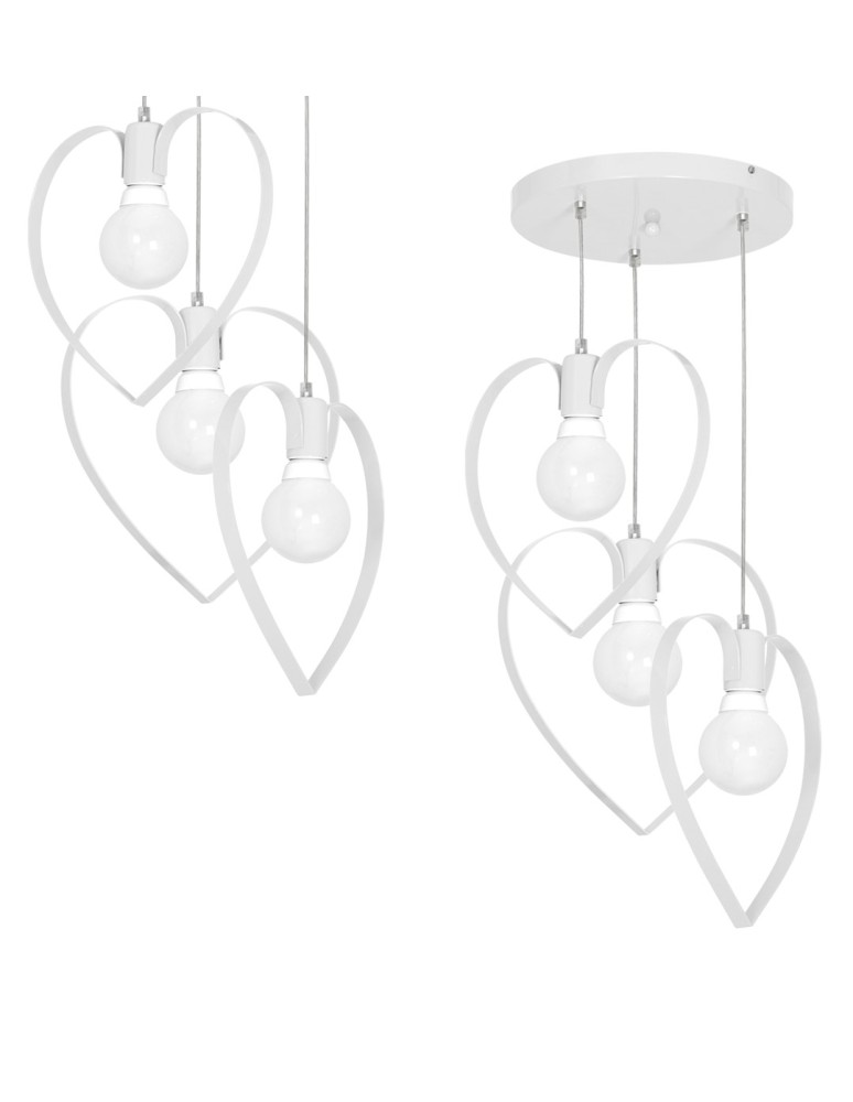 Milagro Lampa wisząca AMORE WHITE 3xE27 MLP9951