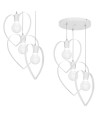 Milagro Lampa wisząca AMORE WHITE 3xE27 MLP9951