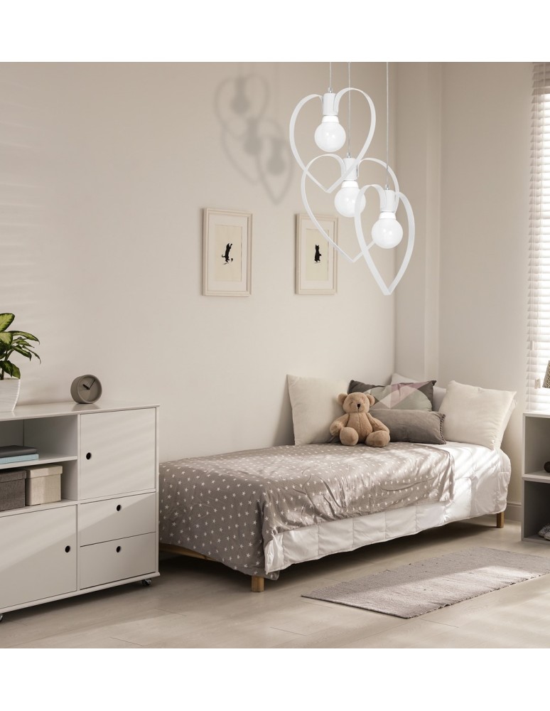 Milagro Lampa wisząca AMORE WHITE 3xE27 MLP9951 Milagro Lampa wisząca AMORE WHITE 3xE27 MLP9951
