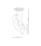 Milagro Lampa wisząca AMORE WHITE 3xE27 MLP9951 Milagro Lampa wisząca AMORE WHITE 3xE27 MLP9951