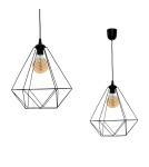 Milagro Lampa wisząca BASKET BLACK 1xE27 MLP7214 Milagro Lampa wisząca BASKET BLACK 1xE27 MLP7214