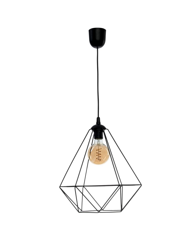 Milagro Lampa wisząca BASKET BLACK 1xE27 MLP7214 Milagro Lampa wisząca BASKET BLACK 1xE27 MLP7214