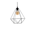 Milagro Lampa wisząca BASKET BLACK 1xE27 MLP7214 Milagro Lampa wisząca BASKET BLACK 1xE27 MLP7214