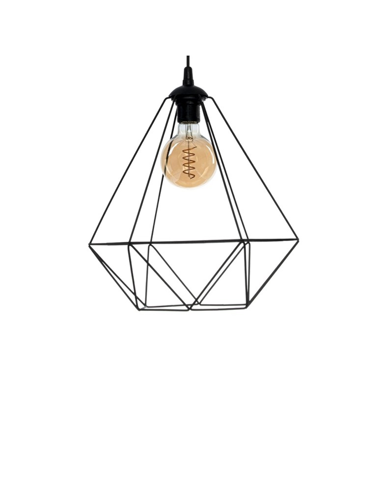 Milagro Lampa wisząca BASKET BLACK 1xE27 MLP7214 Milagro Lampa wisząca BASKET BLACK 1xE27 MLP7214