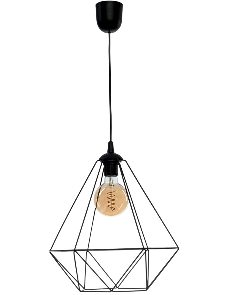Milagro Lampa wisząca BASKET BLACK 1xE27 MLP7214 Milagro Lampa wisząca BASKET BLACK 1xE27 MLP7214
