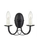 Kinkiety świecznikowe - Elstead Lighting Interior Kinkiet MINSTER 2x60W E14 MN2 BLACK - product 1
