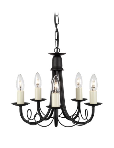 Elstead Lighting Interior Wisząca MINSTER 5x60W E14 MN5 BLACK