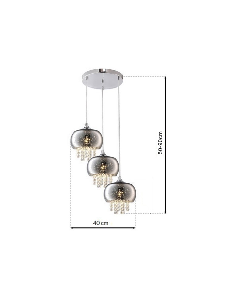 Milagro Lampa Wisząca STARLIGHT 3xE14 ML3788 Milagro Lampa Wisząca STARLIGHT 3xE14 ML3788