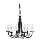 Żyrandole retro - Elstead Lighting Interior Kinkiet MINSTER 6x60W E14 MN6 BLACK - product 1