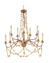Elstead Lighting Flambeau Wisząca MOSAIC 10x60W E14 FB/Mosaic10