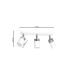 Lampy sufitowe regulowane - spoty - Milagro Lampa sufitowa JOKER WHITE 3xGU10 MLP900 - product 7