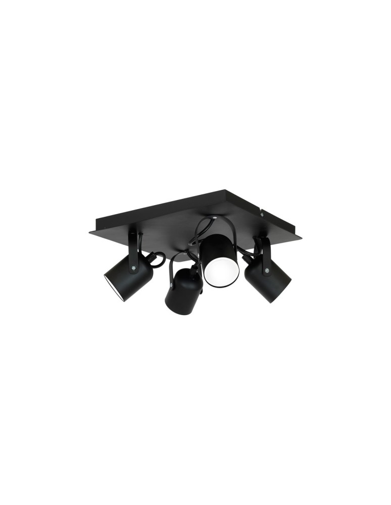 Milagro Lampa sufitowa PICO BLACK 4xGU10 MLP997