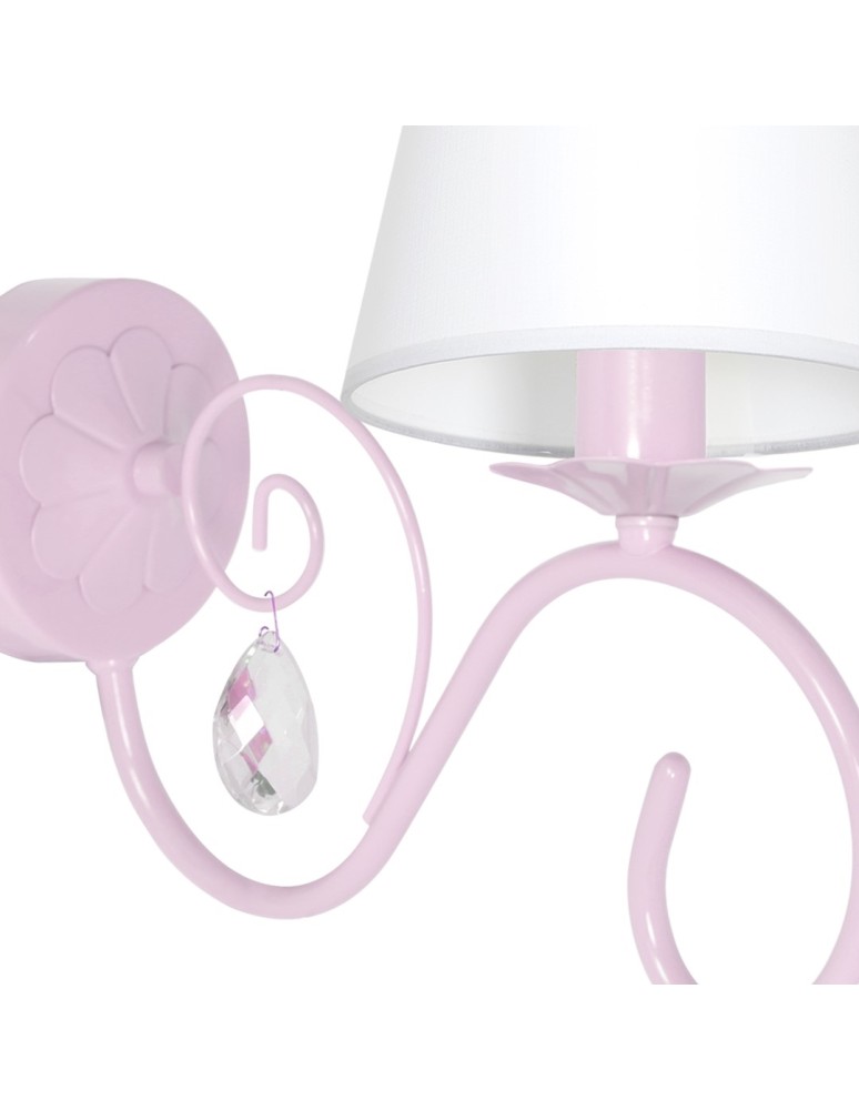 Milagro Kinkiet SARA PINK 1xE14/40W/230V MLP1050 Milagro Kinkiet SARA PINK 1xE14/40W/230V MLP1050