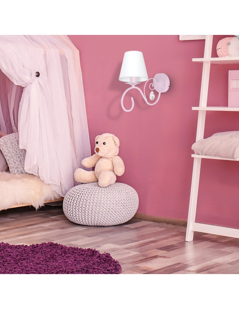 Milagro Kinkiet SARA PINK 1xE14/40W/230V MLP1050 Milagro Kinkiet SARA PINK 1xE14/40W/230V MLP1050