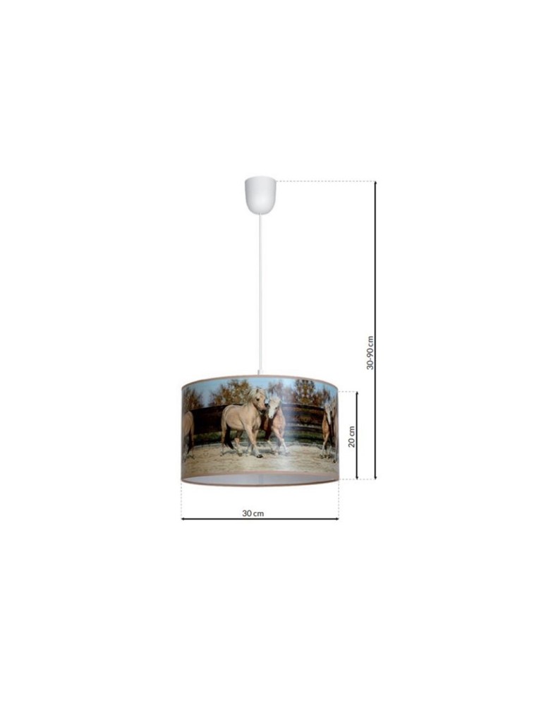 Milagro Lampa Wisząca HORSES 1xE27 MLP846 Milagro Lampa Wisząca HORSES 1xE27 MLP846