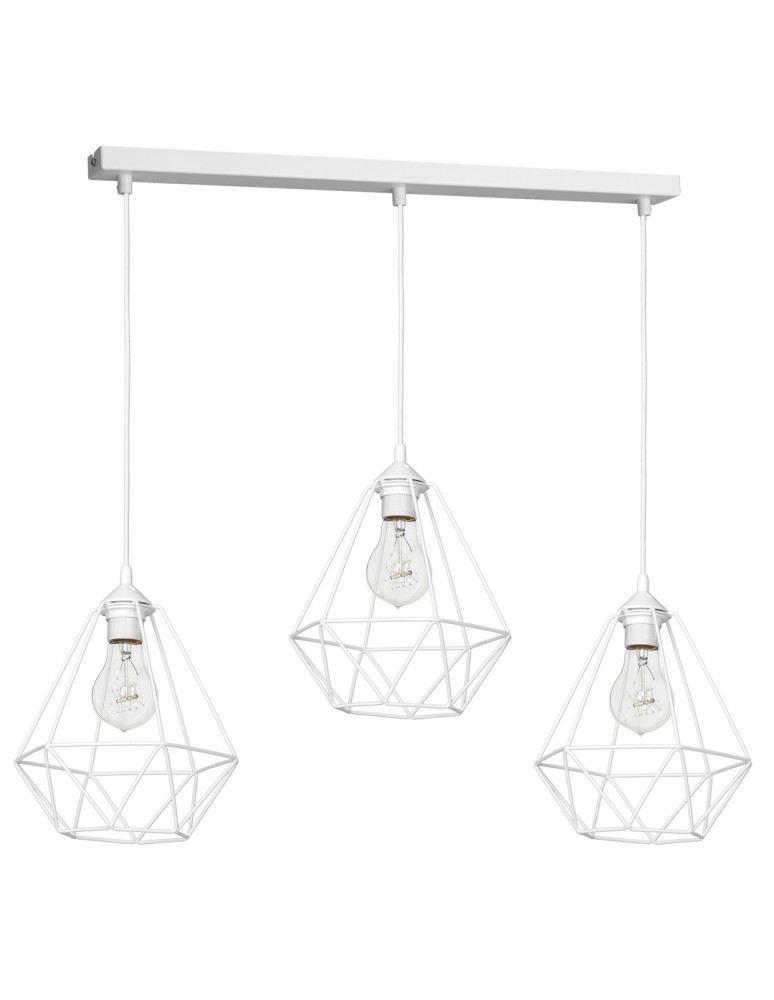 Milagro Lampa wisząca BASKET WHITE 3xE27 MLP7213 Milagro Lampa wisząca BASKET WHITE 3xE27 MLP7213