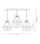 Milagro Lampa wisząca BASKET WHITE 3xE27 MLP7213 Milagro Lampa wisząca BASKET WHITE 3xE27 MLP7213