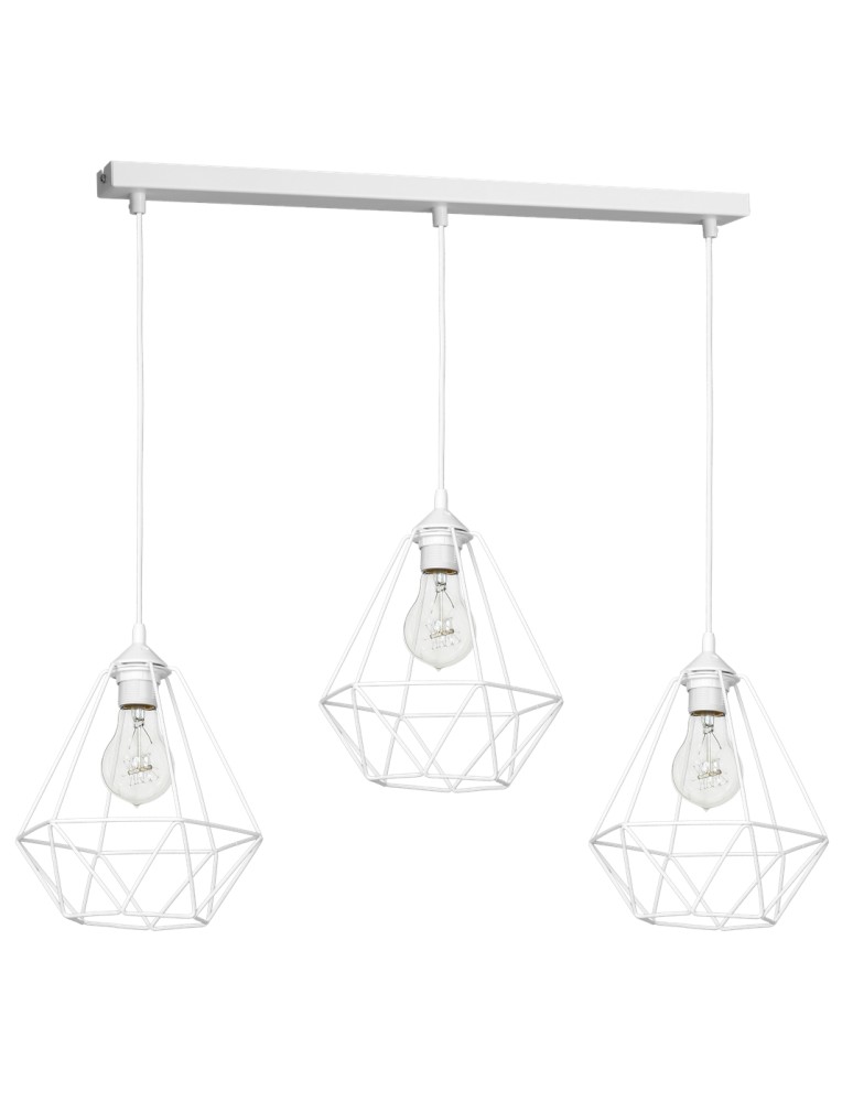 Milagro Lampa wisząca BASKET WHITE 3xE27 MLP7213 Milagro Lampa wisząca BASKET WHITE 3xE27 MLP7213