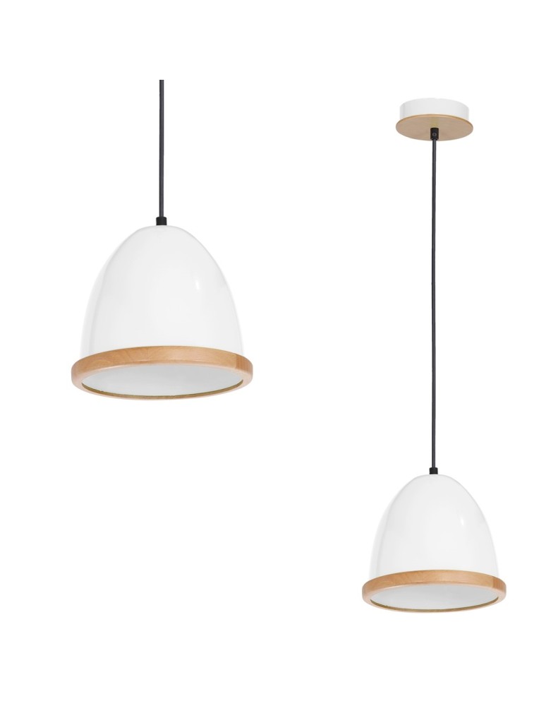 Milagro Lampa wisząca STUDIO WHITE 1xE27 MLP8849 Milagro Lampa wisząca STUDIO WHITE 1xE27 MLP8849
