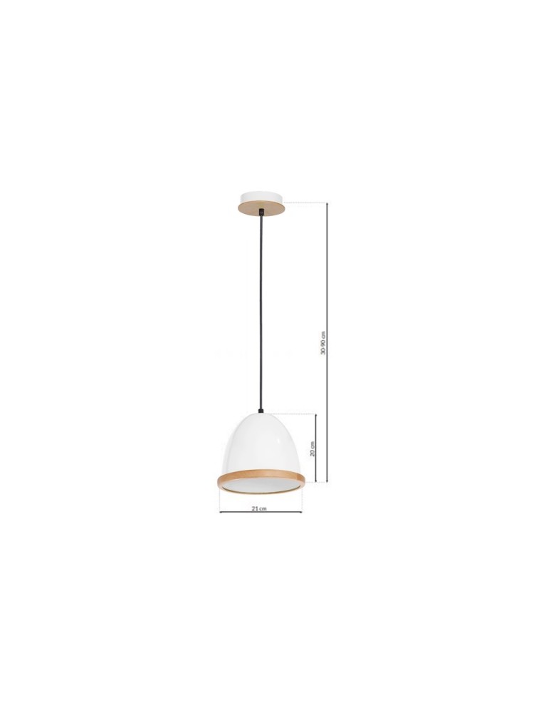 Milagro Lampa wisząca STUDIO WHITE 1xE27 MLP8849 Milagro Lampa wisząca STUDIO WHITE 1xE27 MLP8849