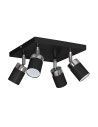 Milagro Lampa sufitowa JOKER BLACK 4xGU10 MLP1339