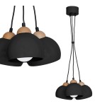 Lampy wiszące - Milagro Lampa wisząca DAMA BLACK 3xE27 MLP6580 - product 1