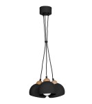 Lampy wiszące - Milagro Lampa wisząca DAMA BLACK 3xE27 MLP6580 - product 2