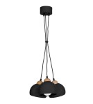 Lampy wiszące - Milagro Lampa wisząca DAMA BLACK 3xE27 MLP6580 - product 9