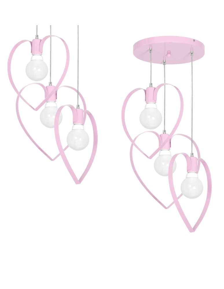 Milagro Lampa wisząca AMORE PINK 3xE27 MLP9954 Milagro Lampa wisząca AMORE PINK 3xE27 MLP9954