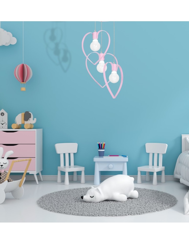 Milagro Lampa wisząca AMORE PINK 3xE27 MLP9954 Milagro Lampa wisząca AMORE PINK 3xE27 MLP9954