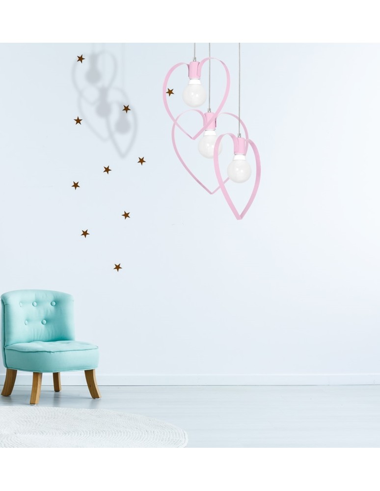 Milagro Lampa wisząca AMORE PINK 3xE27 MLP9954 Milagro Lampa wisząca AMORE PINK 3xE27 MLP9954