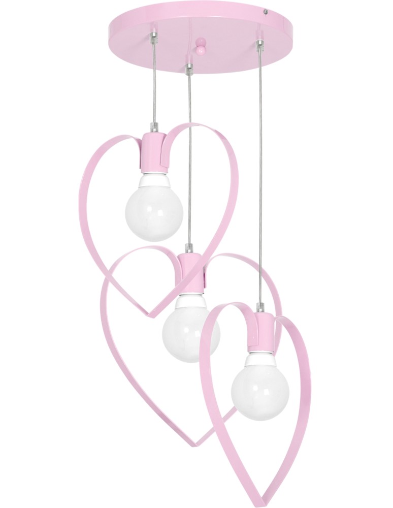 Milagro Lampa wisząca AMORE PINK 3xE27 MLP9954 Milagro Lampa wisząca AMORE PINK 3xE27 MLP9954