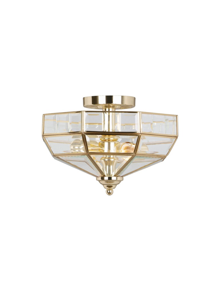 Lampy sufitowe - Elstead OLD PARK 2x60W E27 OLD PARK PB Sufitowa - produkt kolory-swiatla.pl 1