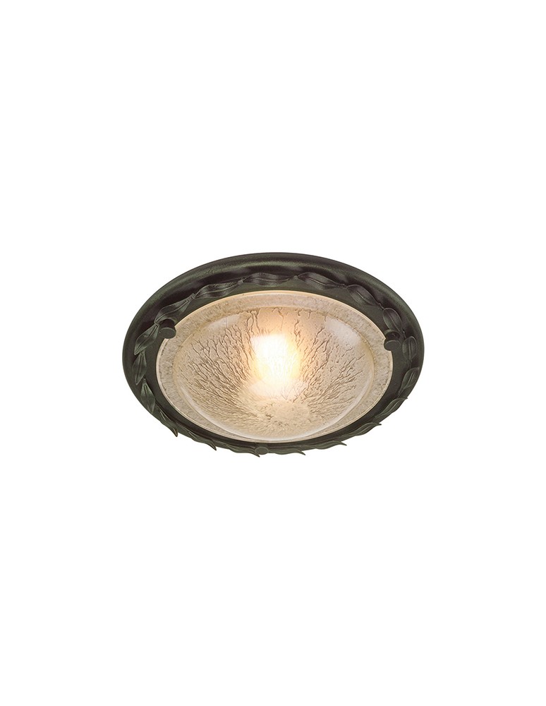 Lampy sufitowe - Elstead Lighting Interior PLAFON OLIVIA 1x60W E27 OV/F BLK/GOLD - produkt kolory-swiatla.pl 1