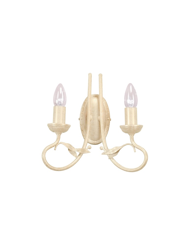 Kinkiety świecznikowe - Elstead Lighting Interior Kinkiet OLIVIA 2x60W E14 OV2 IVORY/GOLD - produkt kolory-swiatla.pl 1