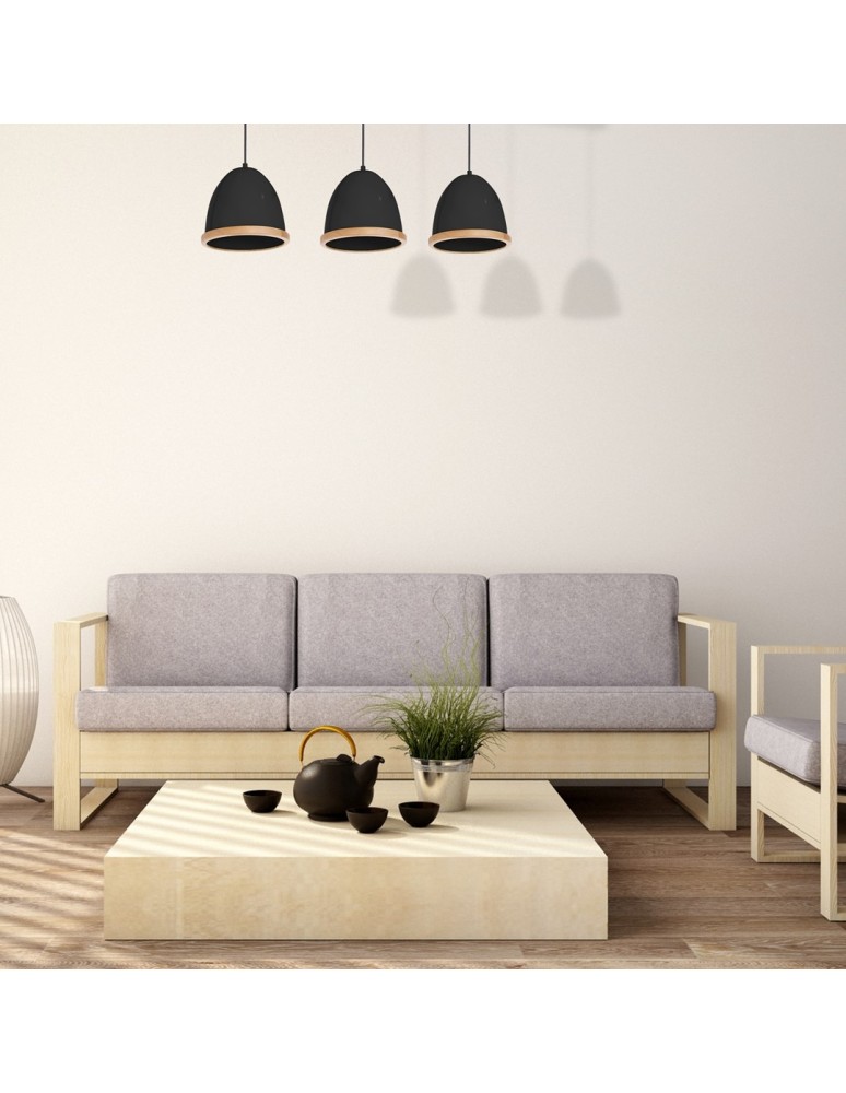 Milagro Lampa wisząca STUDIO BLACK 3xE27 MLP8853 Milagro Lampa wisząca STUDIO BLACK 3xE27 MLP8853