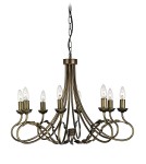 Żyrandole świecznikowe - Elstead Lighting Interior Wisząca OLIVIA 8x60W E27 OV8 BLK/GOLD - product 1