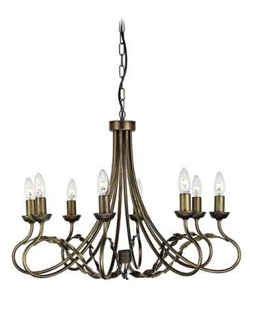 Elstead Lighting Interior Wisząca OLIVIA 8x60W E27 OV8 BLK/GOLD